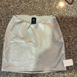 Silver Skirt by Naked Wardrobe